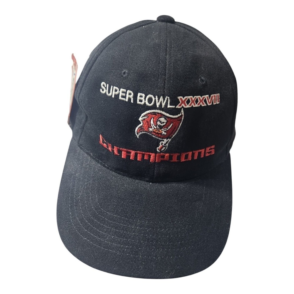 Tampa Bay Buccaneers Super Bowl XXXVII‎ Champions Hat Headmaster Black Mens OSFM